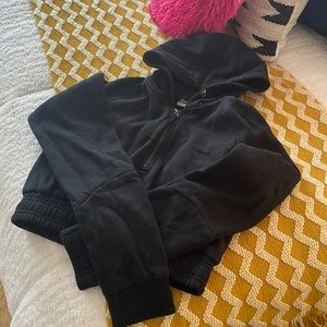 Gymshark quarter zip cropped hoodie